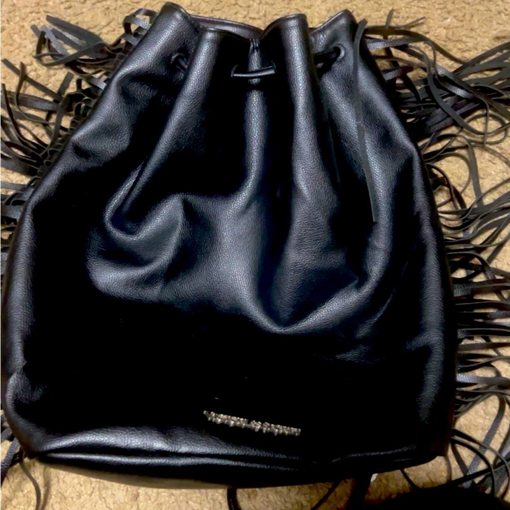 Victoria secret leather tassel bag